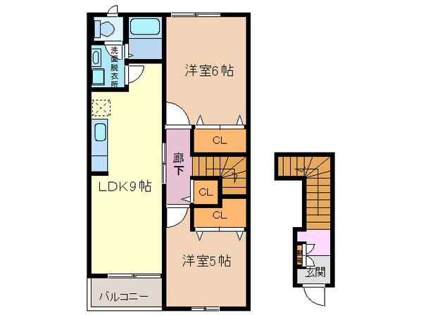 七宝駅 徒歩15分 2階の物件間取画像